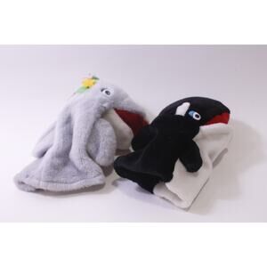 Sea World, Hand Puppet, Lot, Killer Whale, Dolphin, Soft Toy, ~ 251222-WH 877